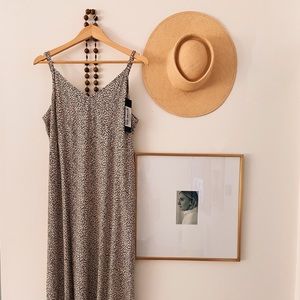 NWT Jenni Kayne Leopard Slip Dress SMALL
